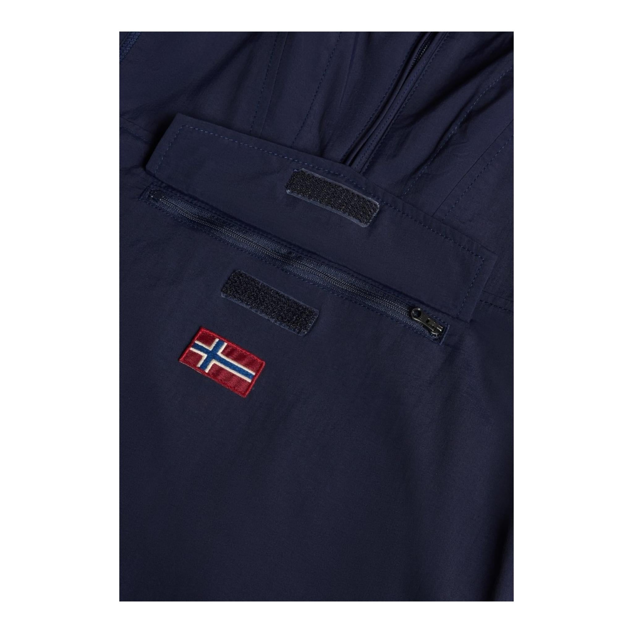 NAPAPIJRI giubbino tinta unita con cappuccio Blu per Bambino NP04HJR1761 BLU NAPAPIJRI