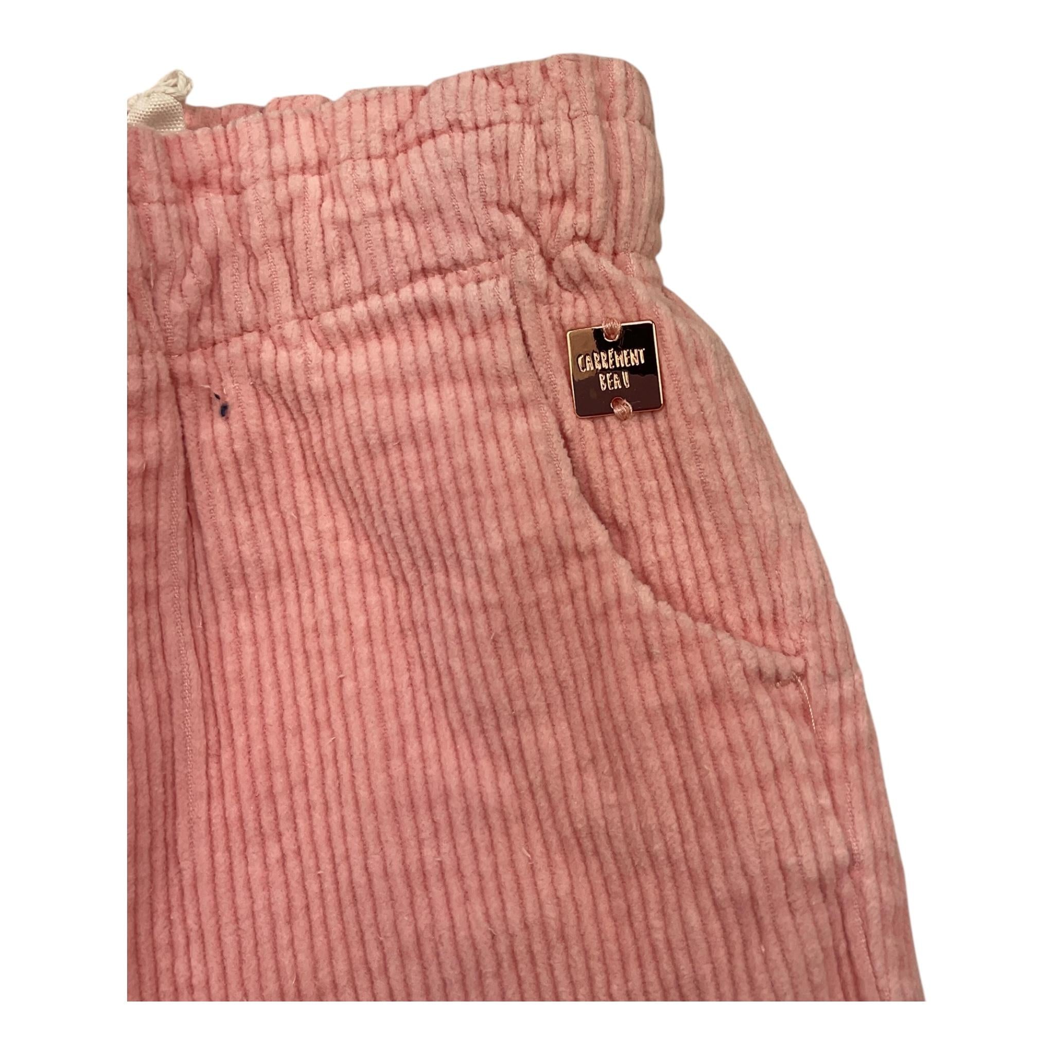 CARRE'MENT BEAU pantalone tinta unita con elastico in vita Rosa per Neonata Y04158N ROSA CARRE'MENT BEAU