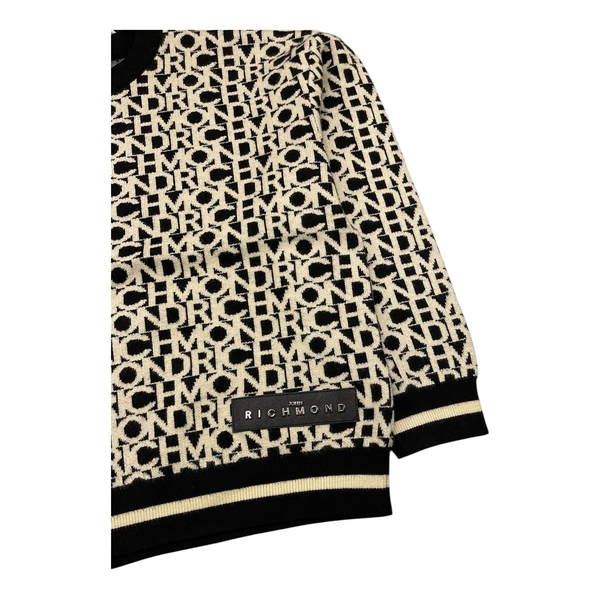 JOHN RICHMOND maglia girocollo stampa logo Panna per Bambino RBA25042MA PANNA JOHN RICHMOND