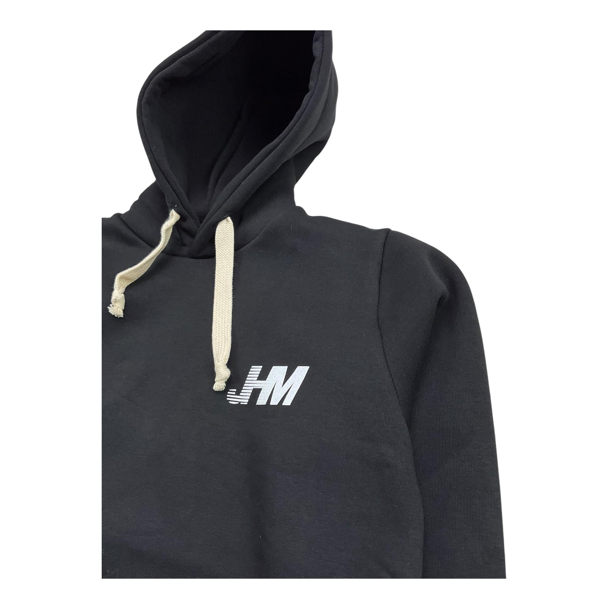 JHM felpa chiusa con cappuccio tinta unita Nero per Bambino TR100JST NERO JHM