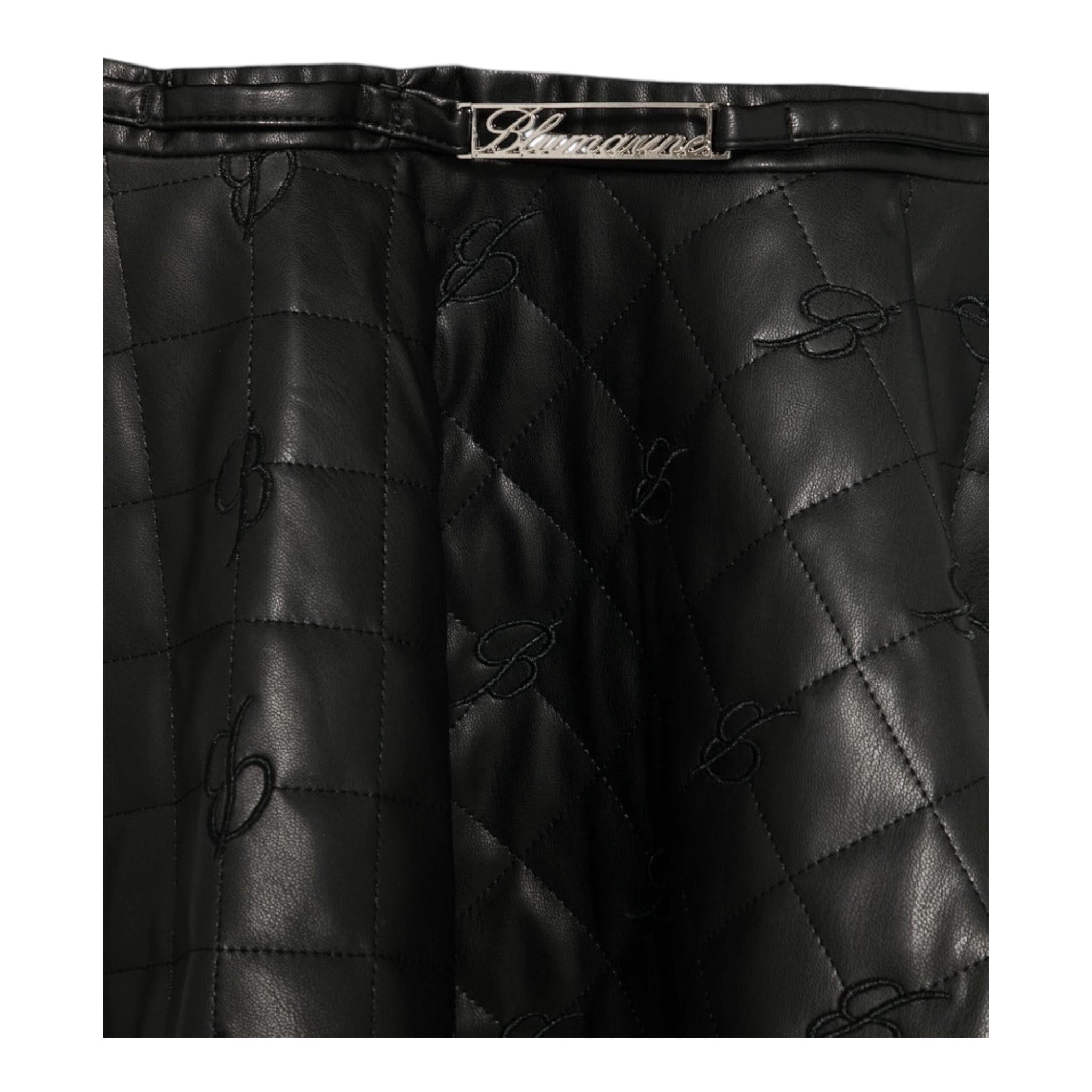 MISS BLUMARINE abito tinta unita con logo Nero per Bambina IF4048E0392 NERO MISS BLUMARINE