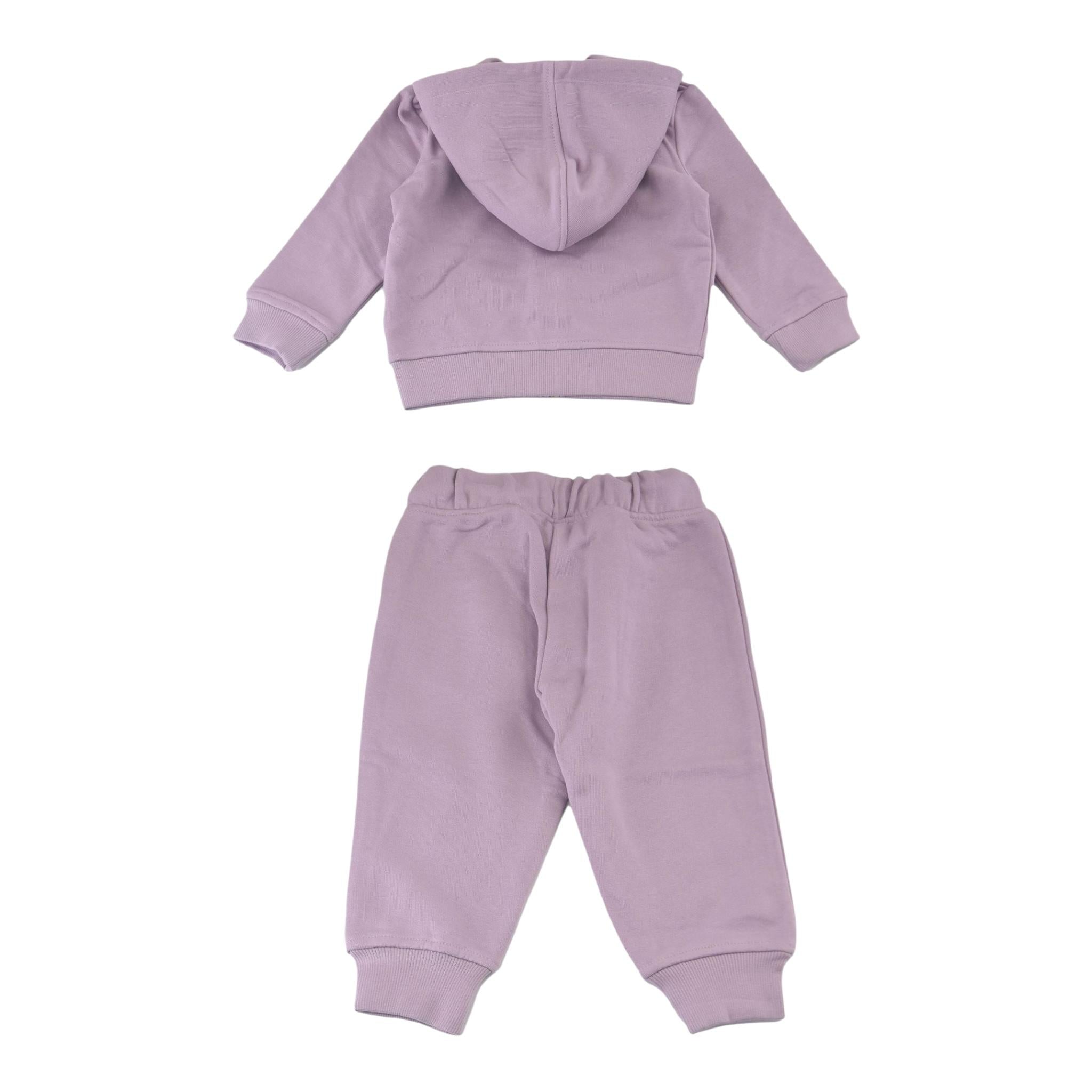 TRUSSARDI completo 2pz felpa-pantalone Lilla per Neonata TIA24089CFN LILLA TRUSSARDI
