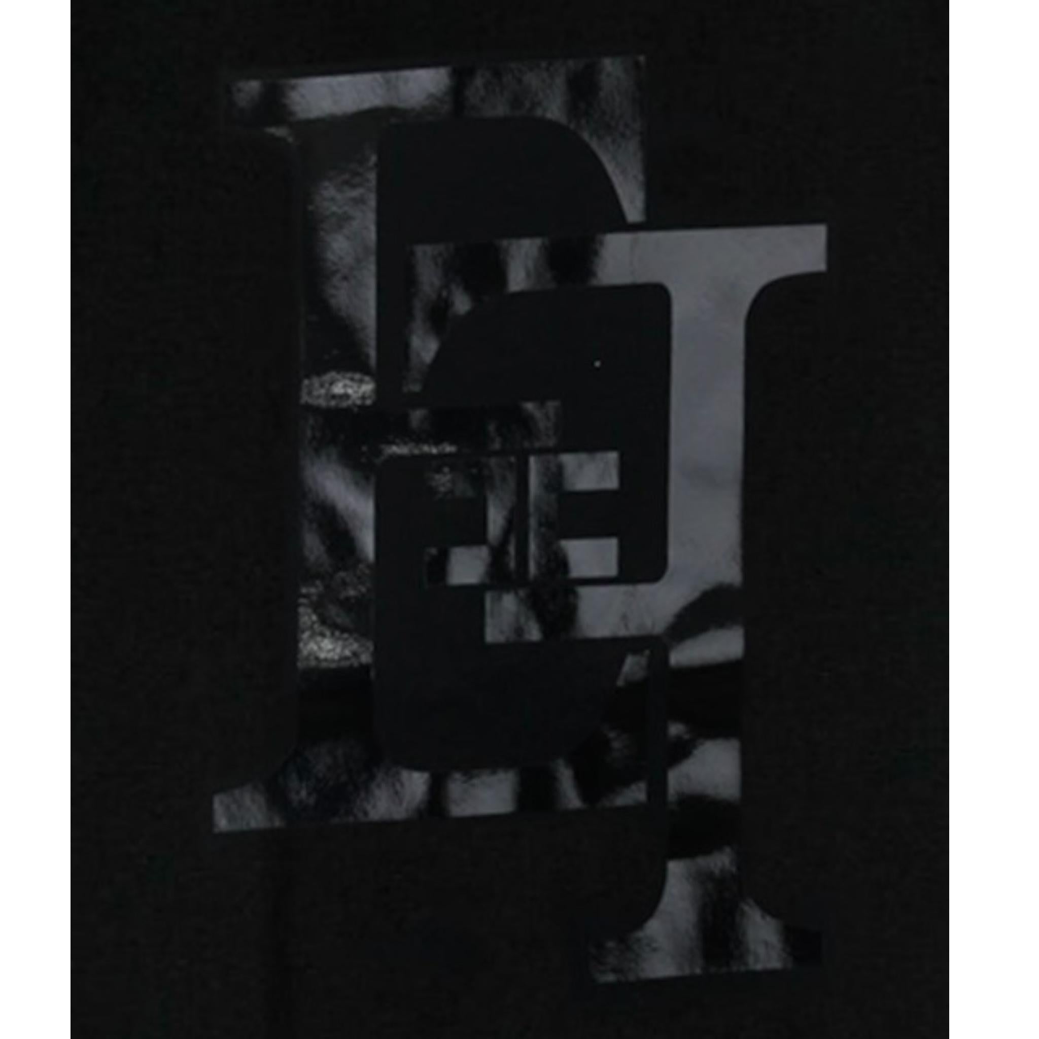 ELISABETTA FRANCHI t-shirt girocollo tinta unita con stampa Nero per Bambina EFTS217 NERO ELISABETTA FRANCHI