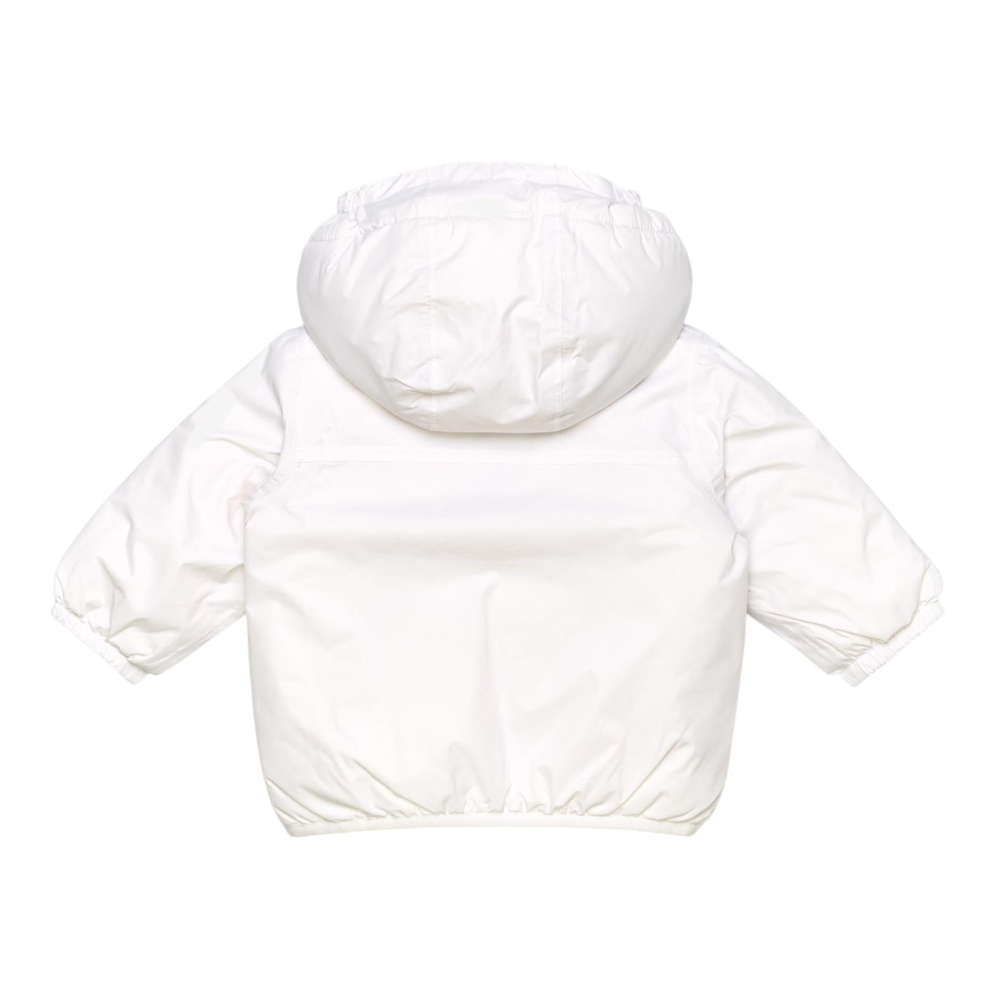 K-WAY giubbino tinta unita con cappuccio Bianco per Bambino K61157WJ BIANCO K-WAY