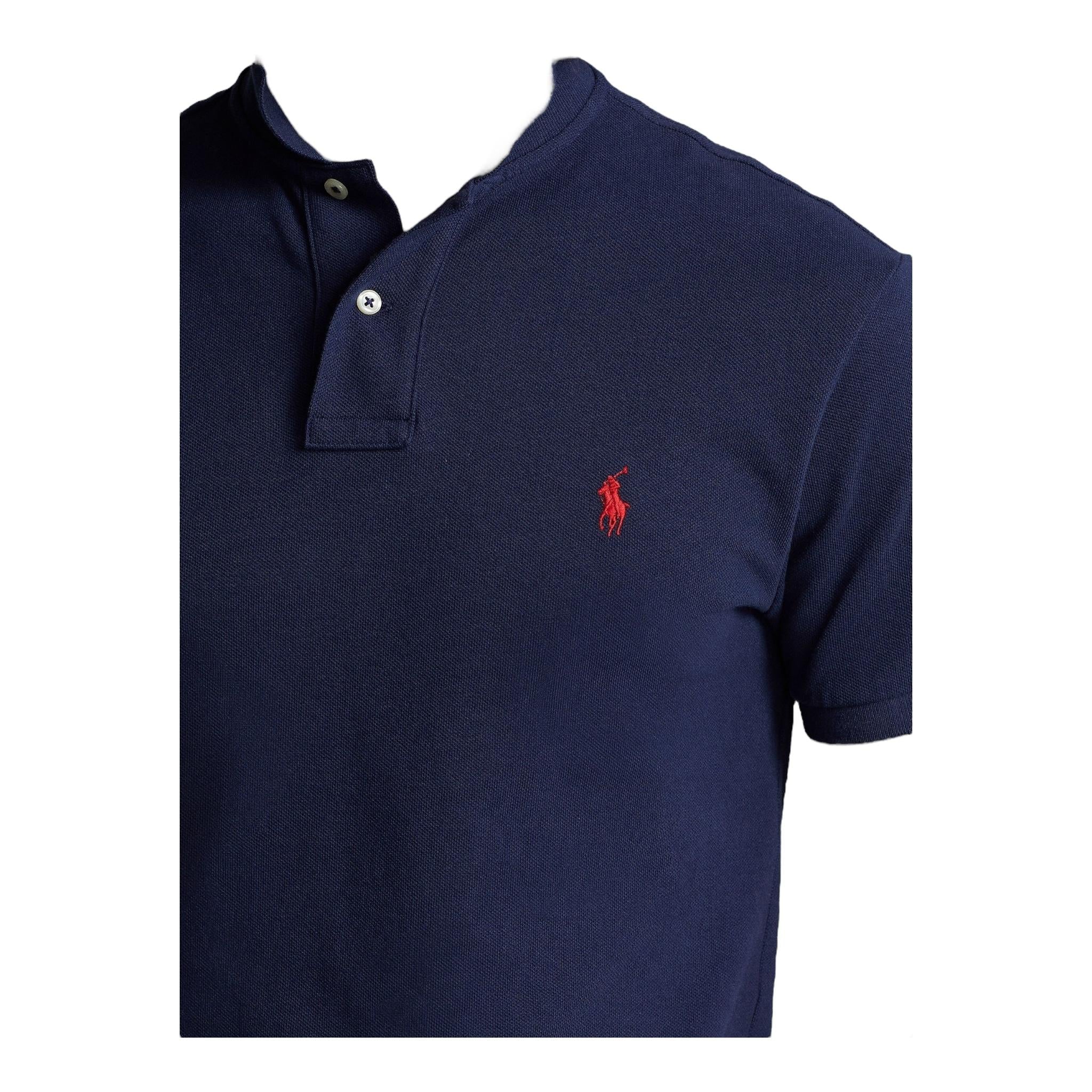 RALPH LAUREN polo mezza manica tinta unita con logo Blu per Bambino 323547926004 BLU RALPH LAUREN