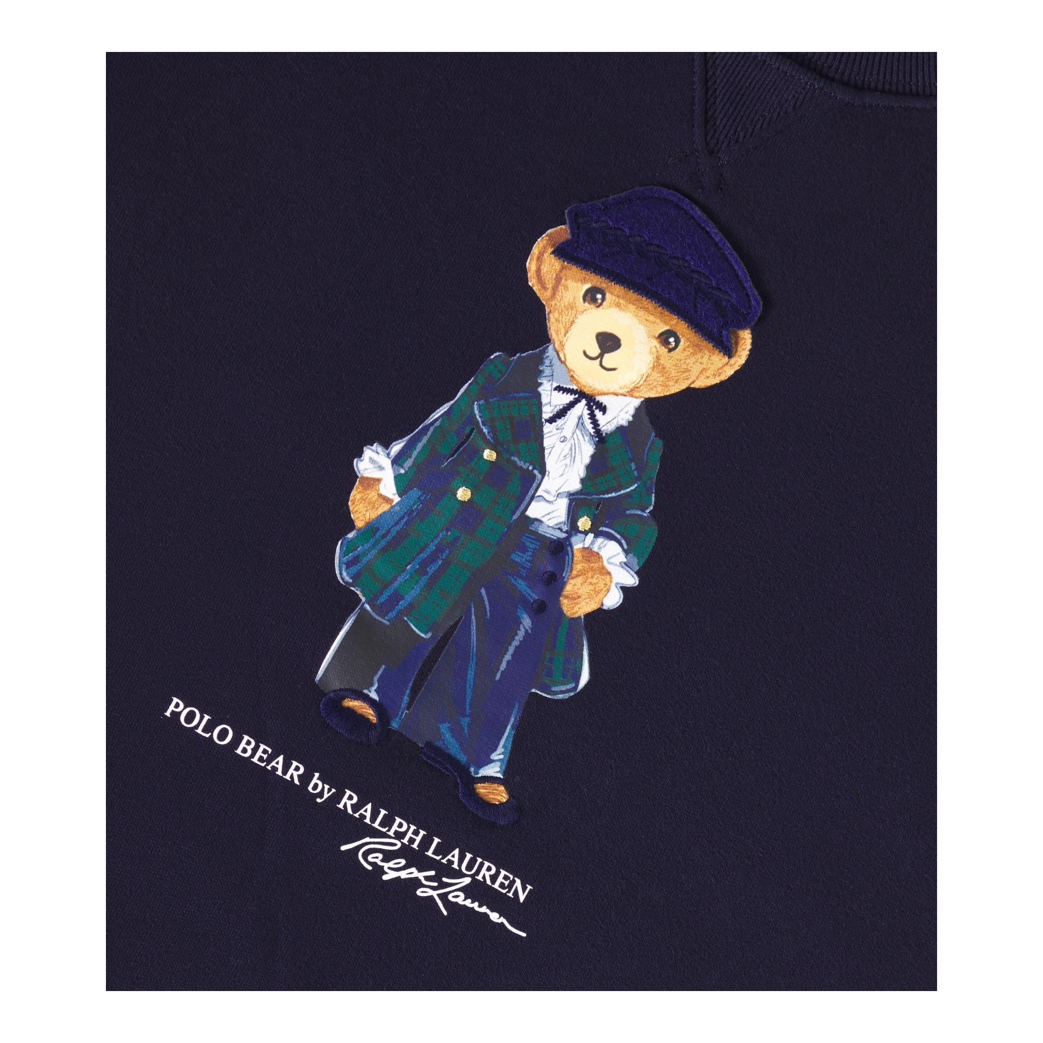 RALPH LAUREN abito tinta unita con stampa Blu per Bambina 312952155001 BLU RALPH LAUREN