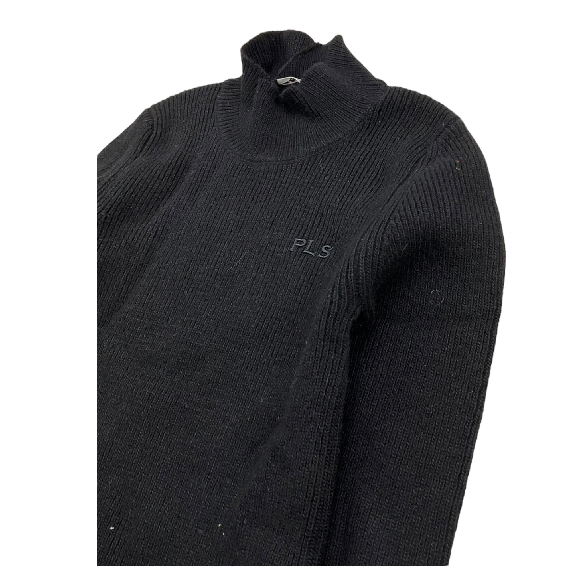 maglia tinta unita collo alto PFMA016 NERO PHILOSOPHY