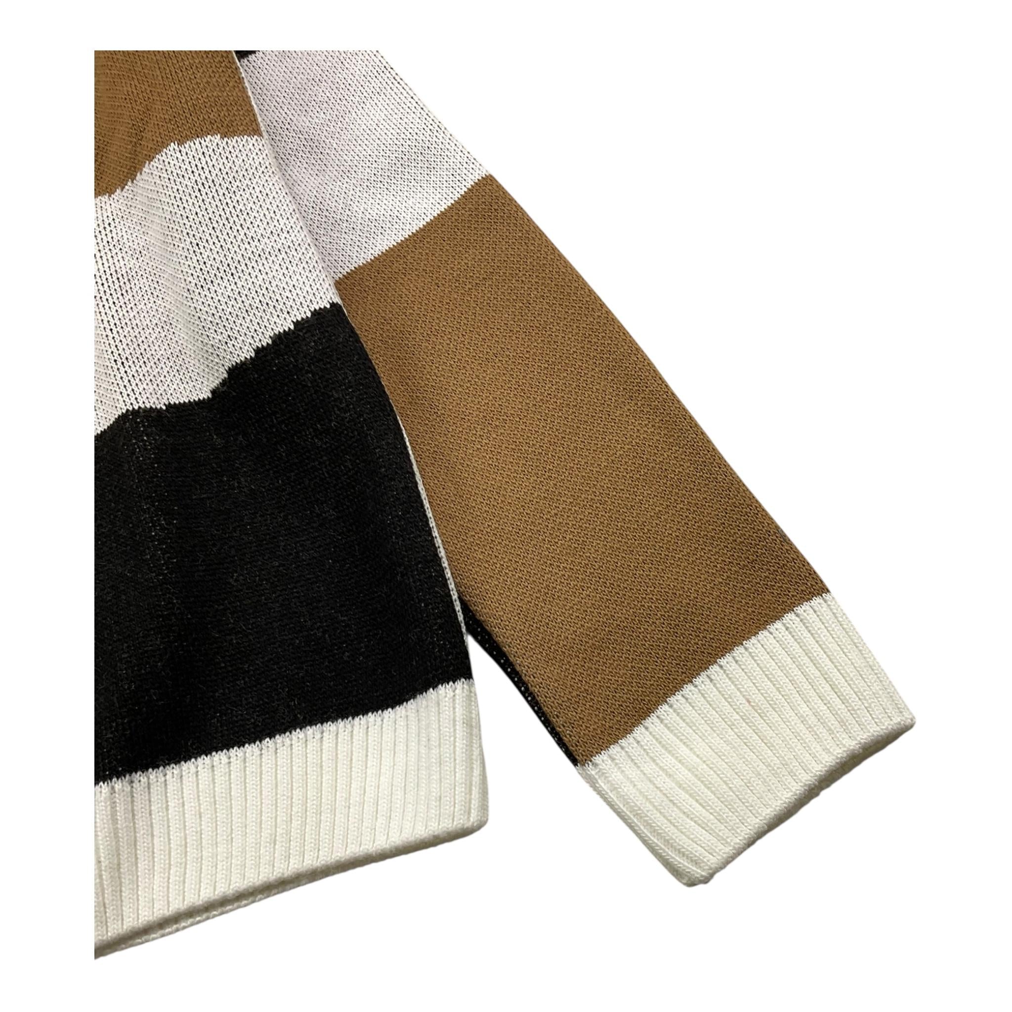 SIVIGLIA maglia tricolore girocollo con fantasia Bianco per Bambino SVJSW16067 BIANCO SIVIGLIA