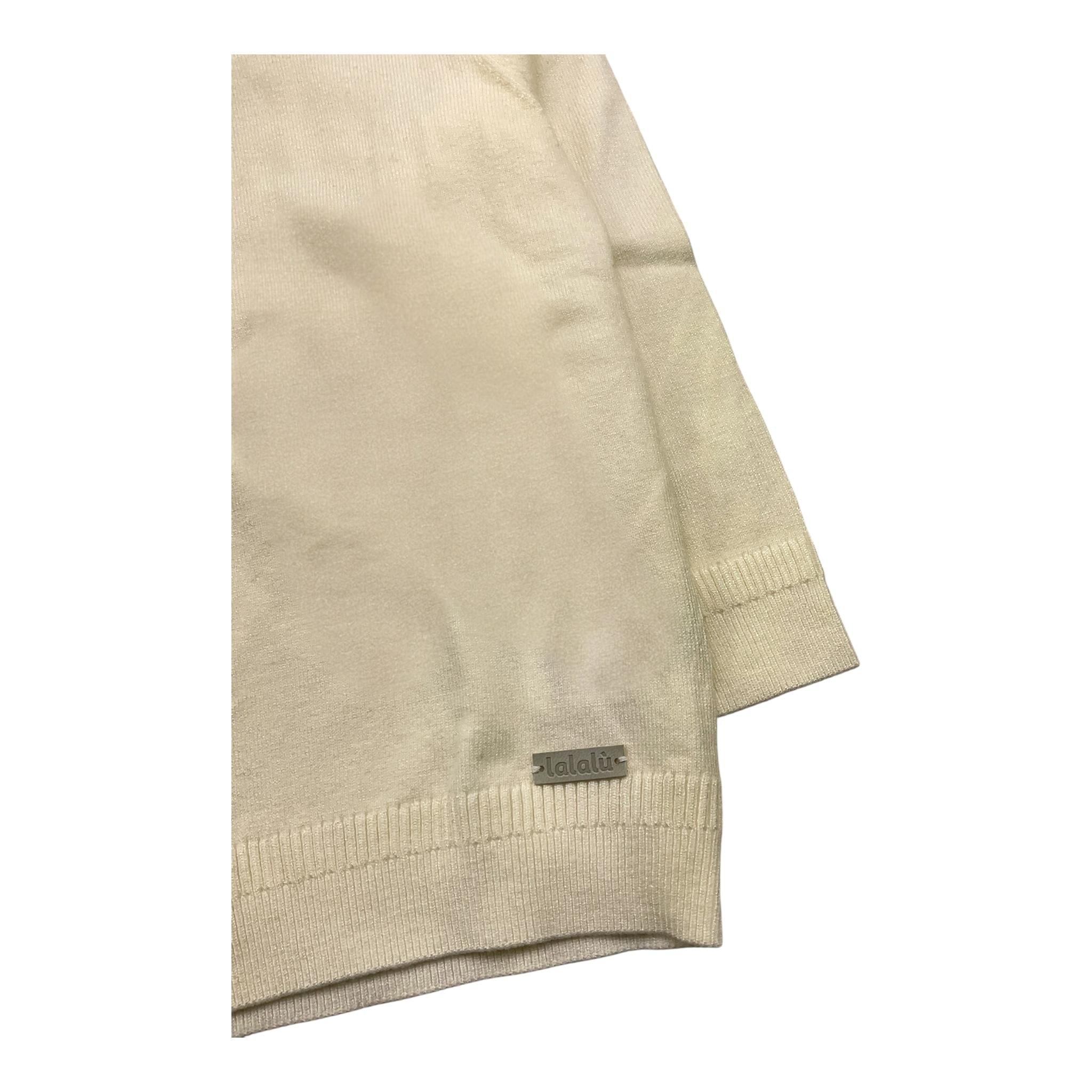LALALU' maglia collo alto tinta unita Panna per Bambino MGL120NBJ PANNA LALALU'