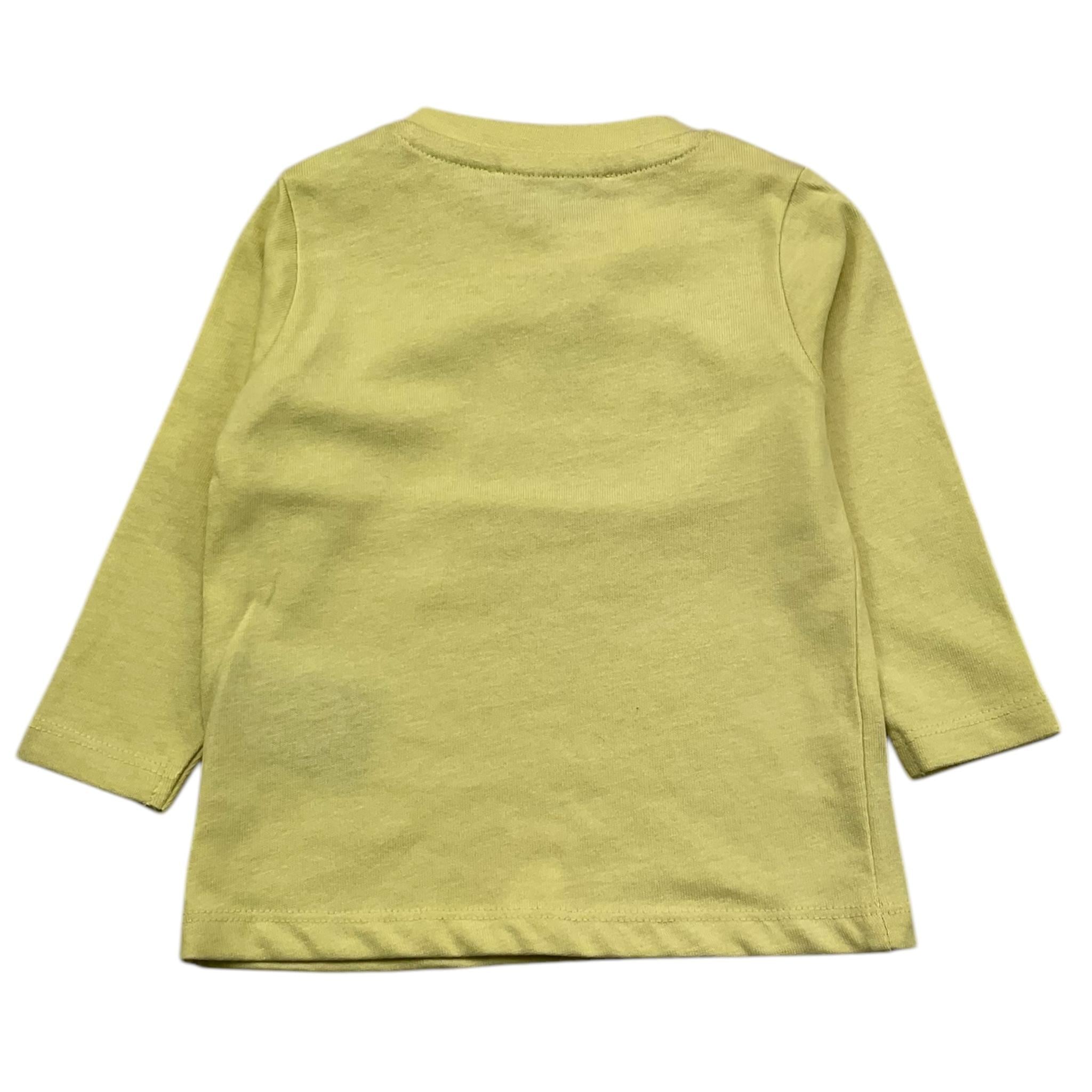 TRUSSARDI shirt girocollo tinta unita con stampa Giallo per Neonato TIA25172 GIALLO TRUSSARDI
