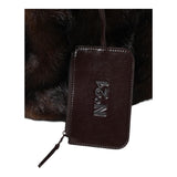 N°21 borsa in pelliccia tinta unita Marrone per Bambina N21A37 MARRONE N°21