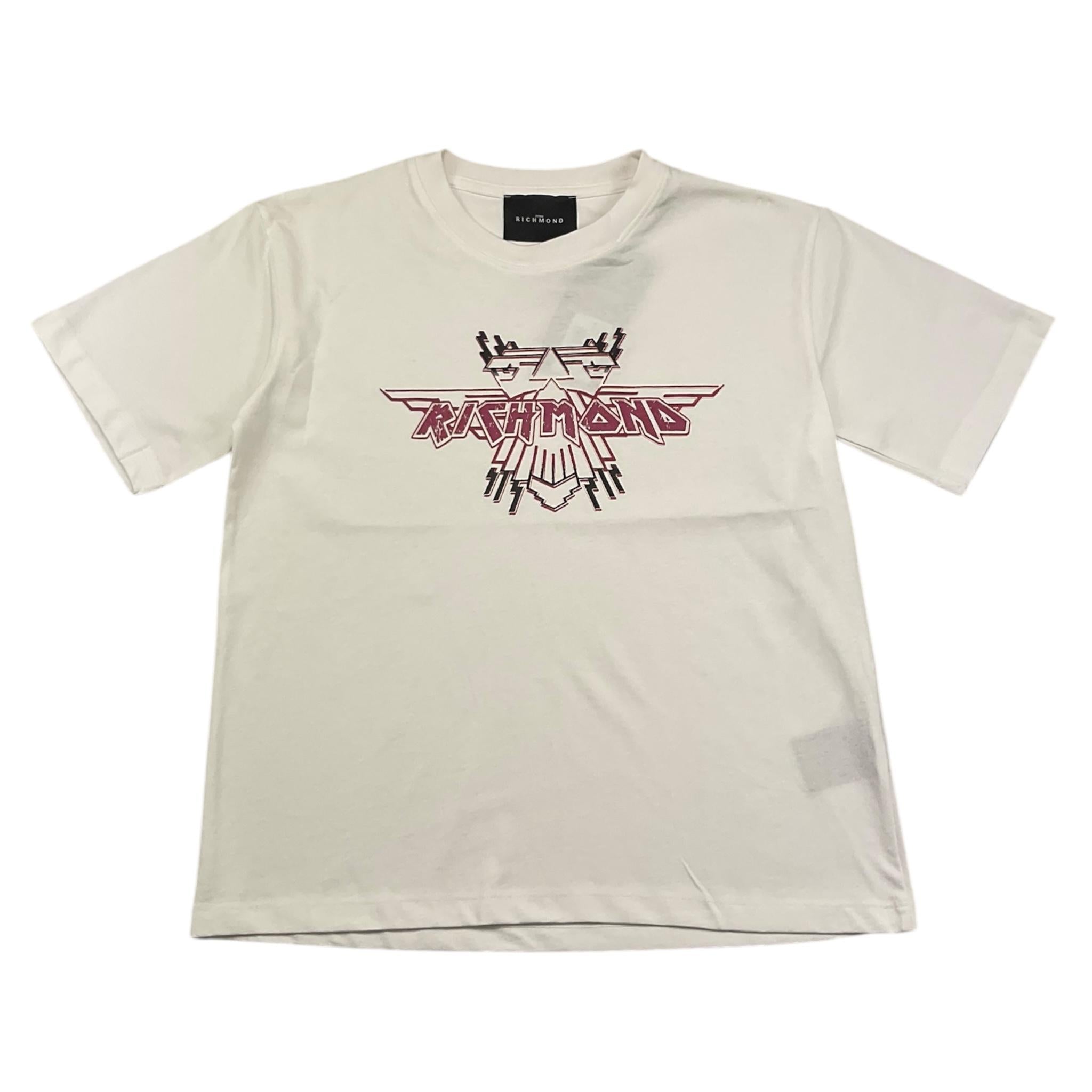 JOHN RICHMOND t-shirt girocollo tinta unita con stampa Bianco per Bambina RGA25199TS BIANCO JOHN RICHMOND
