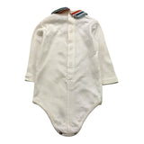 MARLU' completo 2pz-salopette tinta unita con bottoni-body Verde per Neonato COAM VERDE MARLU'