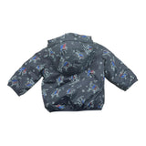 K-WAY giubbino tinta unita con zip cappuccio e fantasia Blu per Neonato K41467W BLU K-WAY