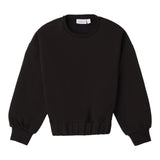 SARABANDA felpa chiusa girocollo tinta unita Nero per Bambina A658 NERO SARABANDA