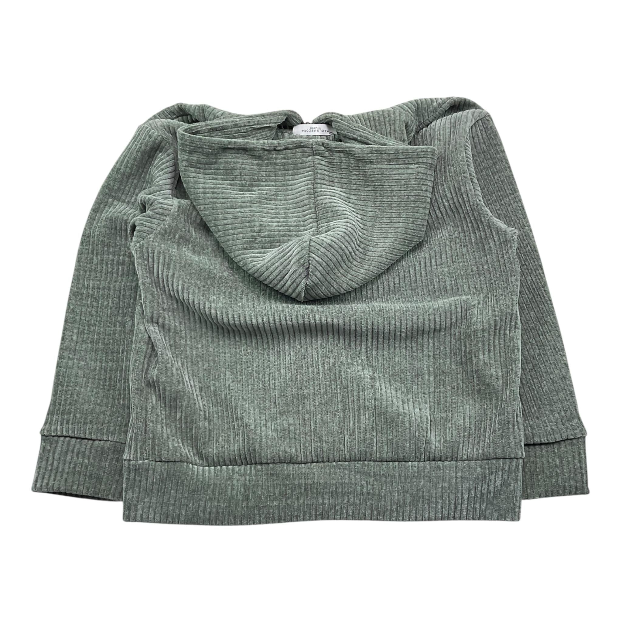 PAOLO PECORA felpa tinta unita con zip e cappuccio Verde per Bambino PP3803 VERDE PAOLO PECORA