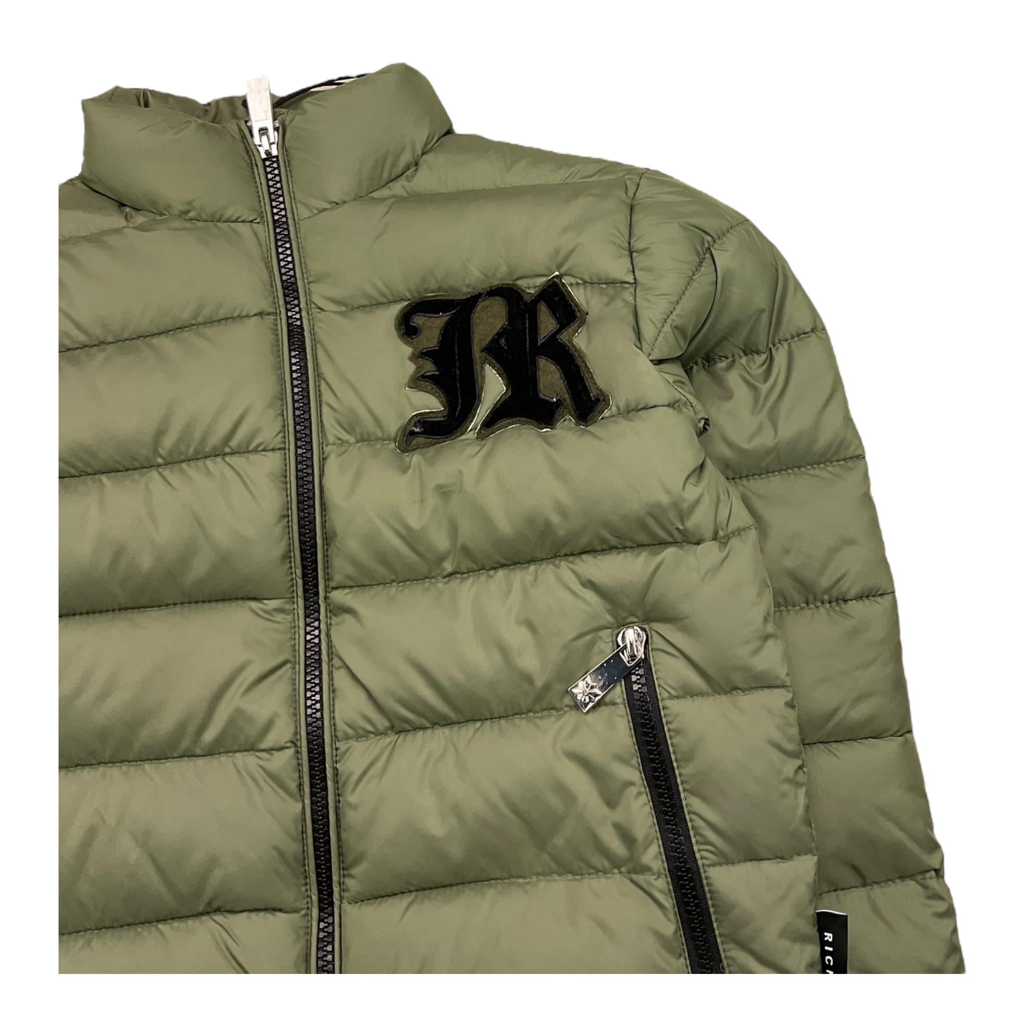 JOHN RICHMOND giubbino tinta unita con logo Verde per Bambino RBA25014PI VERDE JOHN RICHMOND