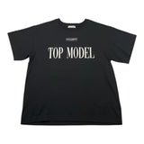 DOLCE & GABBANA t-shirt girocollo tinta unita con stampa in contrasto Nero per Bambino L5JTHM NERO DOLCE & GABBANA