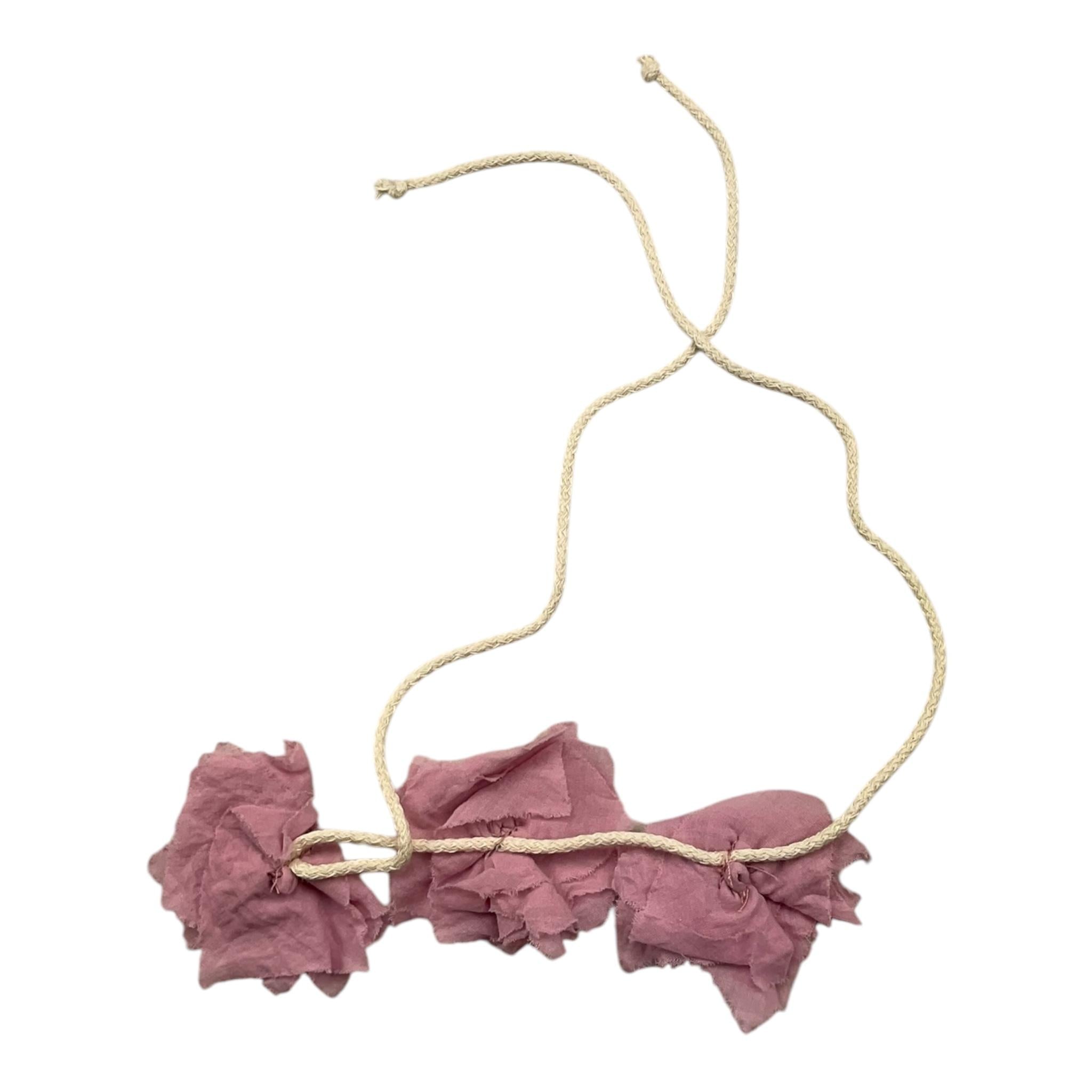 BABE & TESS cintura tinta unita con applicazioni fiori Rosa per Neonata 001 ROSA BABE & TESS