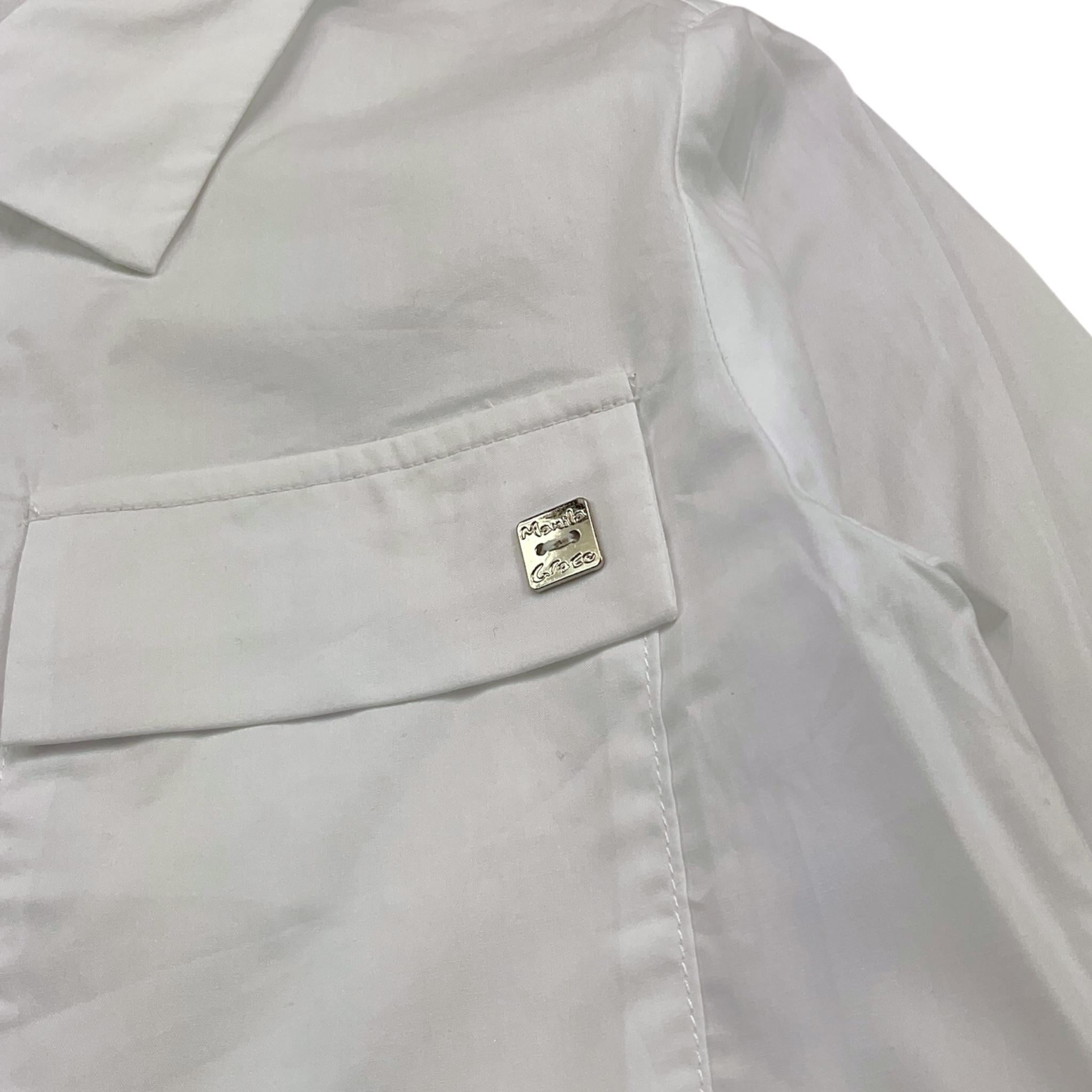 MANILA GRACE camicia tinta unita manica lunga Bianco per Bambina MFJF24S051 BIANCO MANILA GRACE