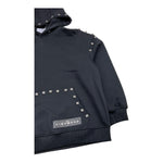 JOHN RICHMOND felpa chiusa con cappuccio tinta unita Nero per Bambina RBA25081FE NERO JOHN RICHMOND