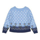 MONNALISA maglia tinta unita con fantasia Azzurro per Bambina 19B613 AZZURRO MONNALISA