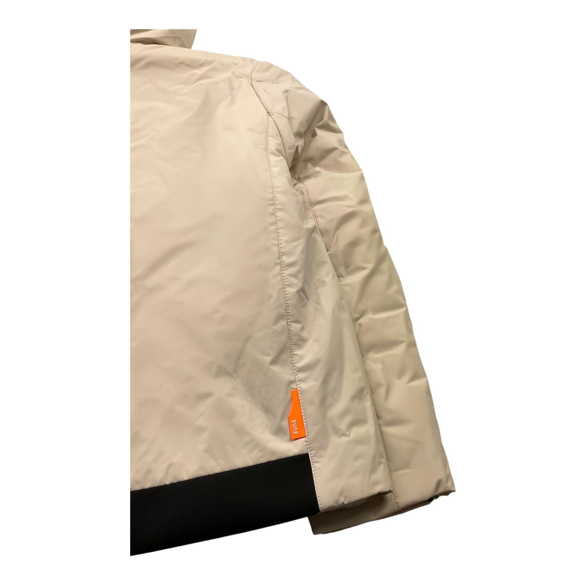SUNS giubbino tinta unita con zip e cappuccio Beige per Bambino GBS5338UXX BEIGE SUNS