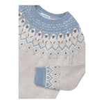 MAYORAL maglia girocollo bicolore con ricami Beige per Bambina 4358 BEIGE MAYORAL