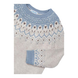 MAYORAL maglia girocollo bicolore con ricami Beige per Bambina 4358 BEIGE MAYORAL