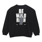 JOHN RICHMOND felpa tinta unita girocollo con stampa Nero per Bambino RBA24115FE NERO JOHN RICHMOND