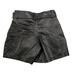 MARC ELLIS short tinta unita in ecopelle Nero per Bambina JMJSO00232 NERO MARC ELLIS