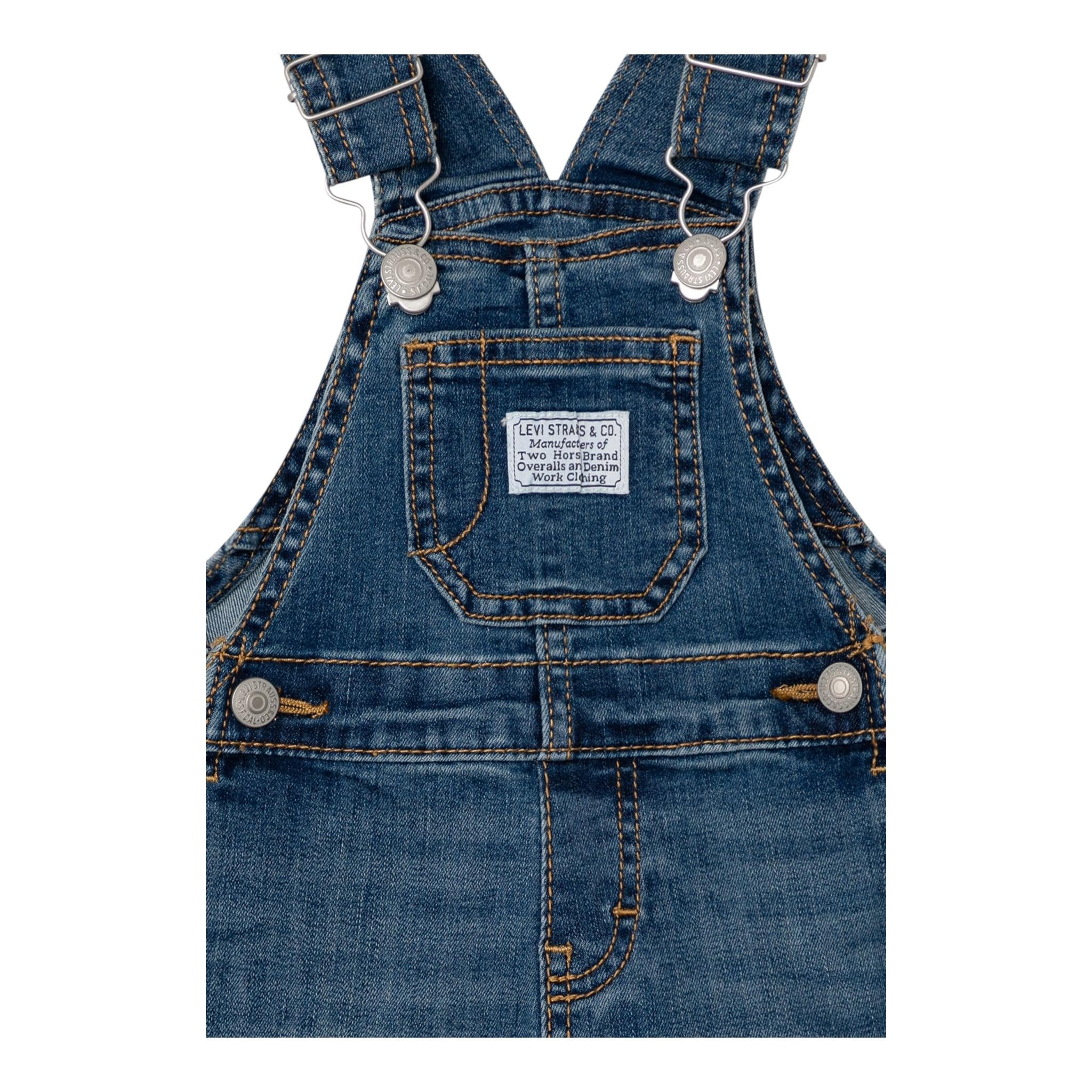 LEVI'S salopette tinta unita Blu per Neonato 6ED522 BLU LEVI'S