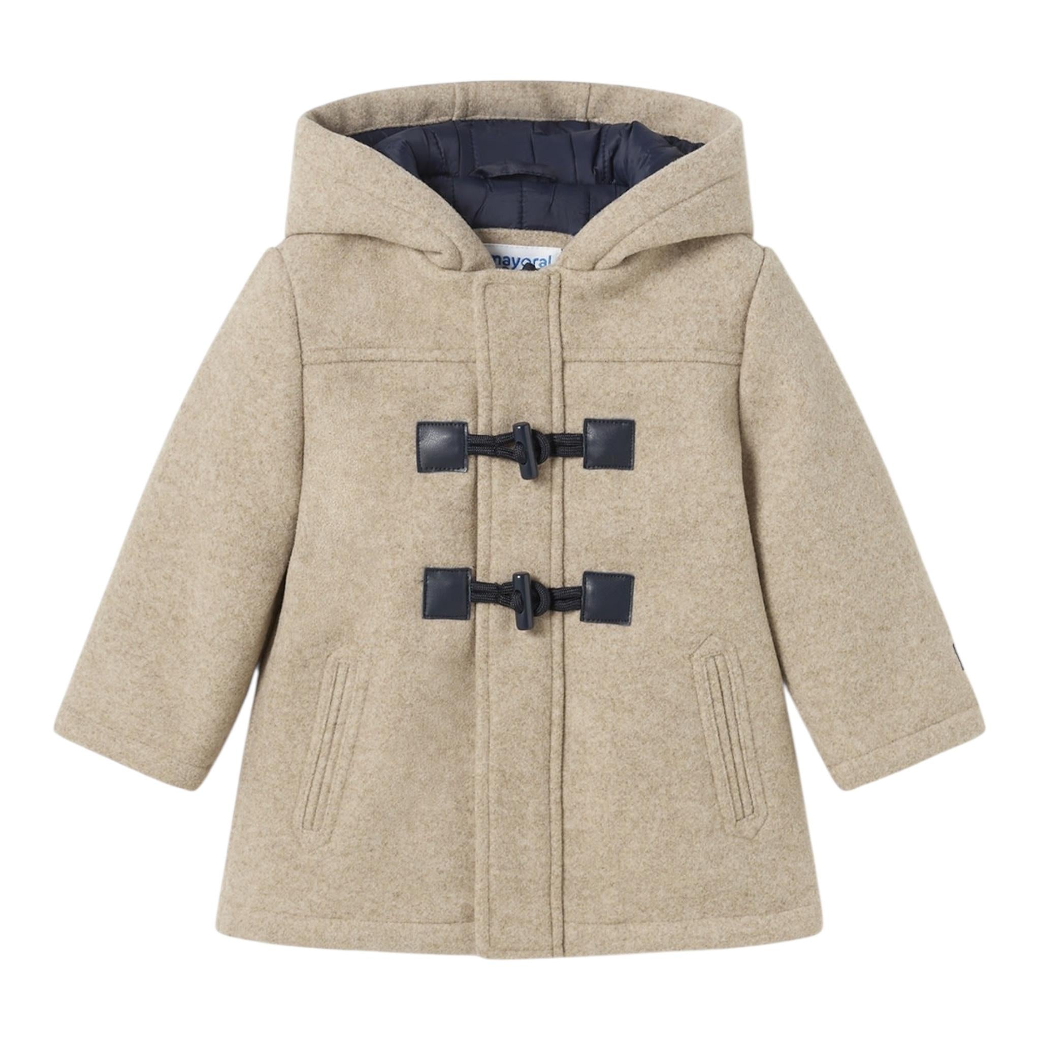 MAYORAL cappotto tinta unita con cappuccio Beige per Bambino 4472X BEIGE MAYORAL