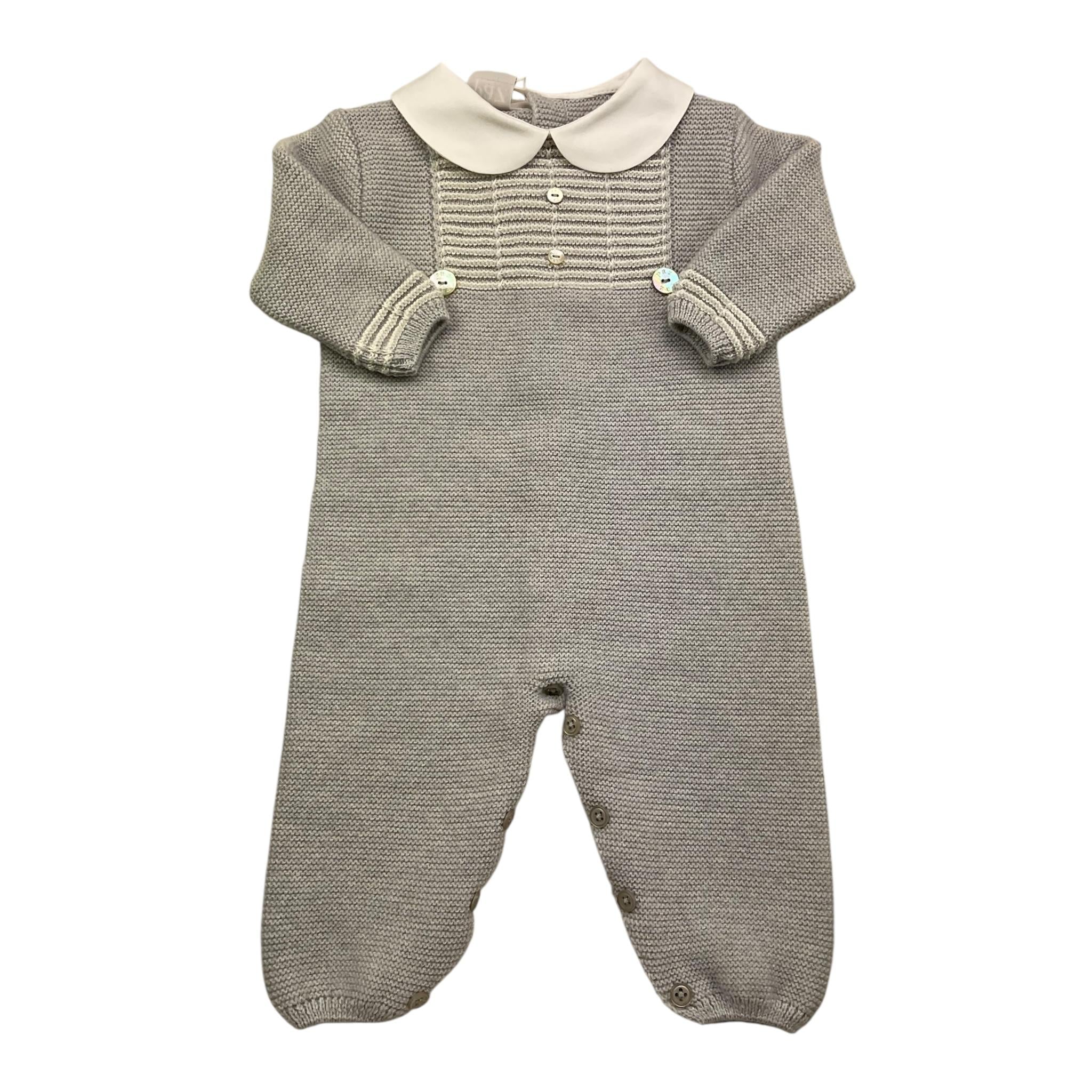 PAZ RODRIGUEZ tutina manica lunga tinta unita  Grigio per Neonato 005111168 GRIGIO PAZ RODRIGUEZ