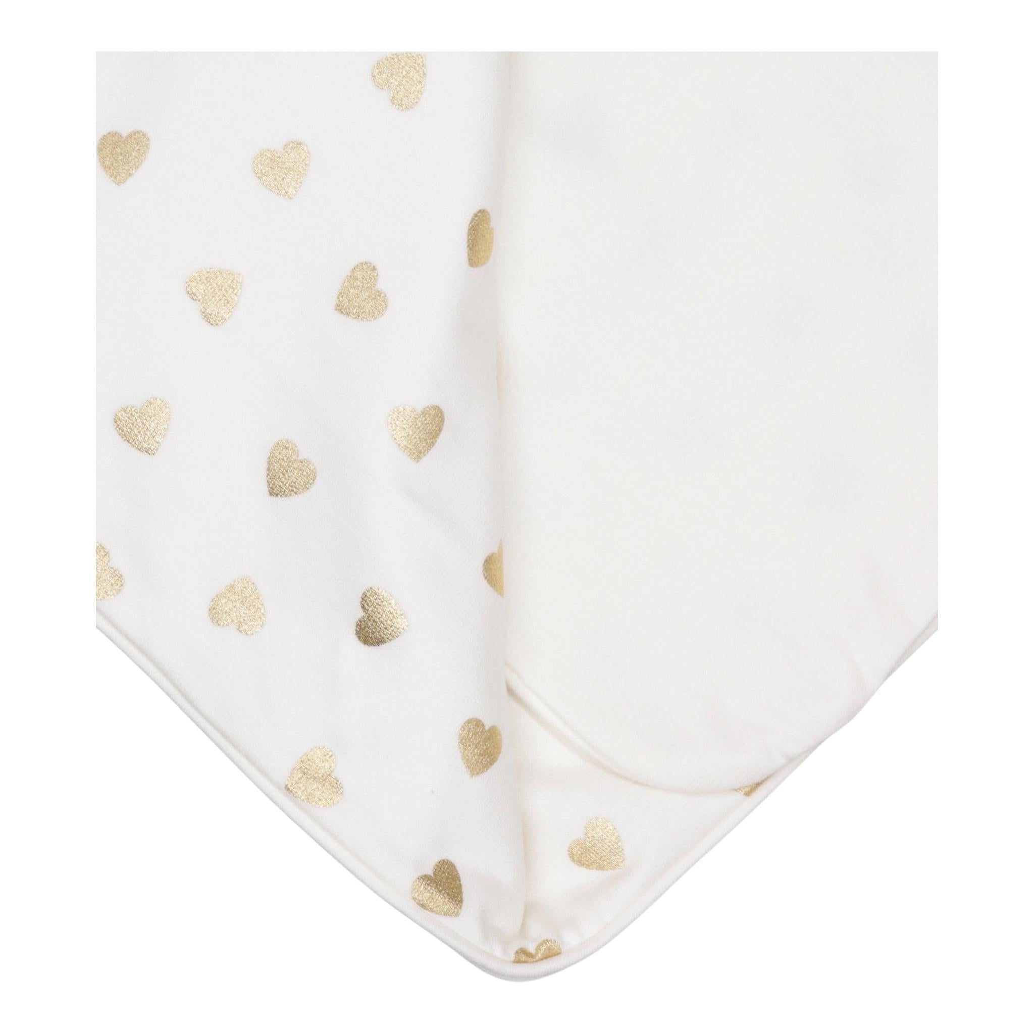 MOSCHINO coperta tinta unita con fantasia Bianco per Neonata MDB001 BIANCO MOSCHINO