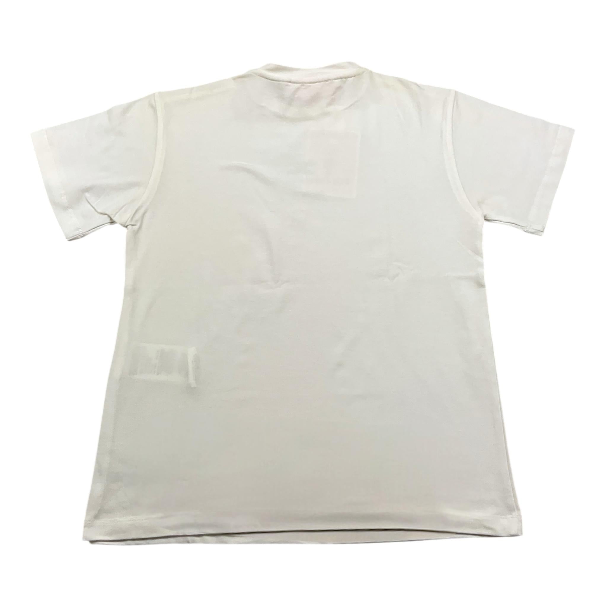 ELISABETTA FRANCHI t-shirt girocollo tinta unita con stampa logo Panna per Bambina EFTS216X PANNA ELISABETTA FRANCHI