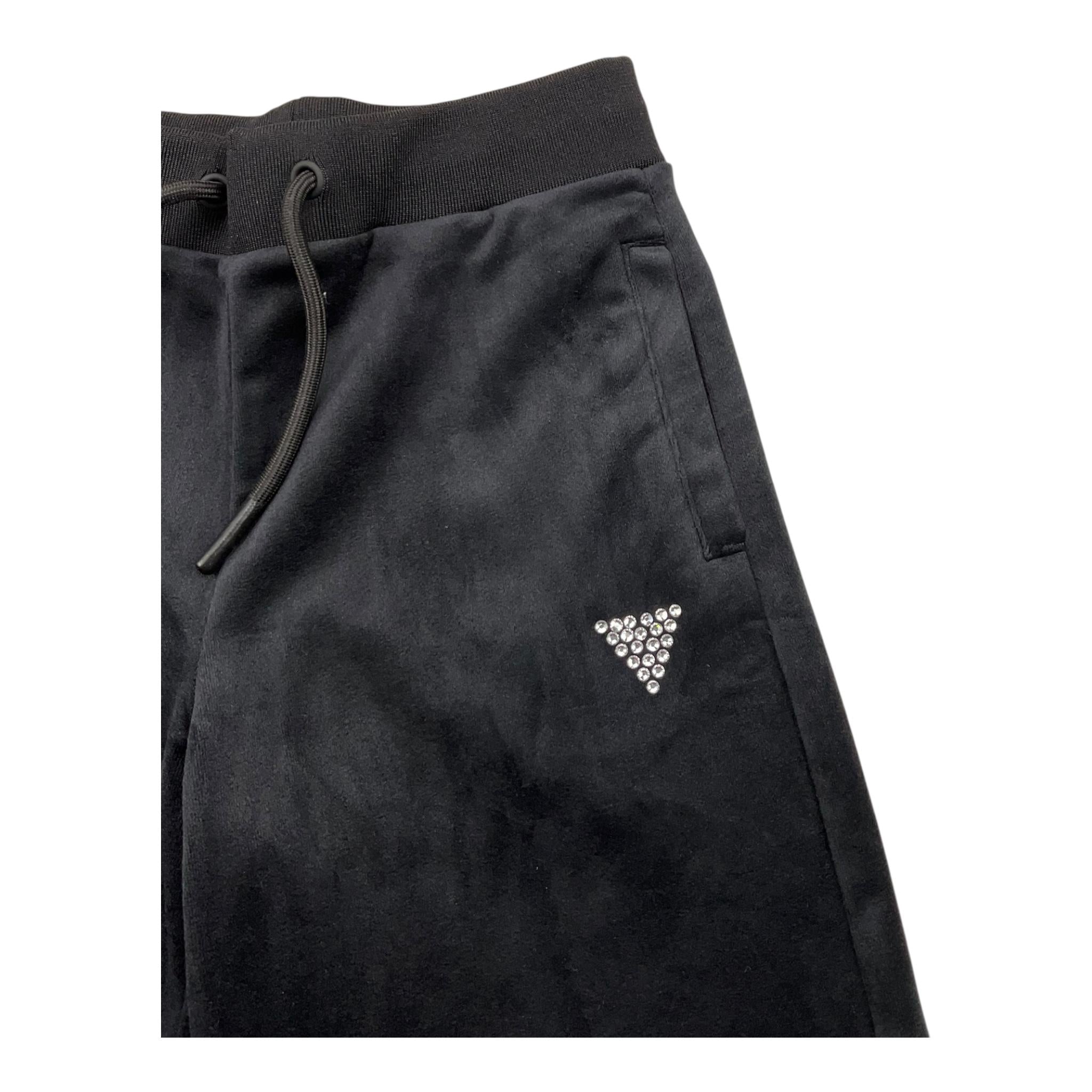 GUESS pantalone in ciniglia modello palazzo tinta unita Nero per Bambina J4RQ16KBXI2 NERO GUESS
