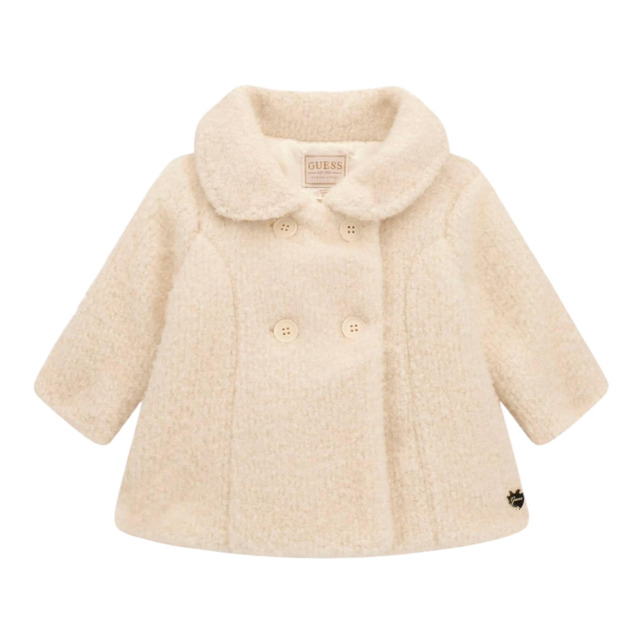 GUESS cappotto modello teddy tinta unita Panna per Neonata A4BL02WGIT0X PANNA GUESS