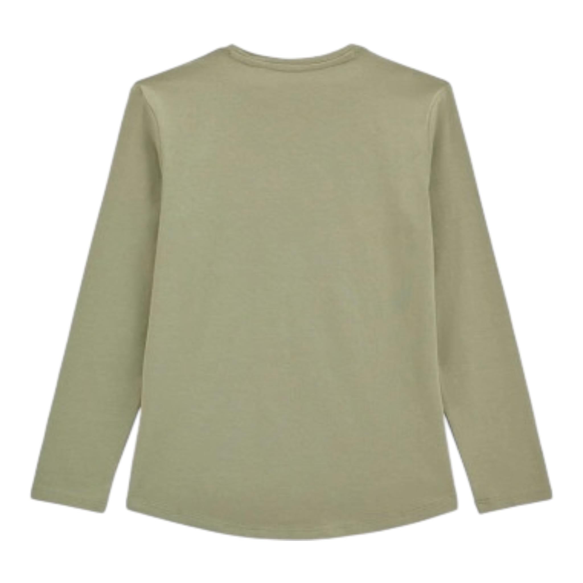 GUESS shirt tinta unita girocollo con stampa Verde per Bambina J4YI24K6YW4X VERDE GUESS
