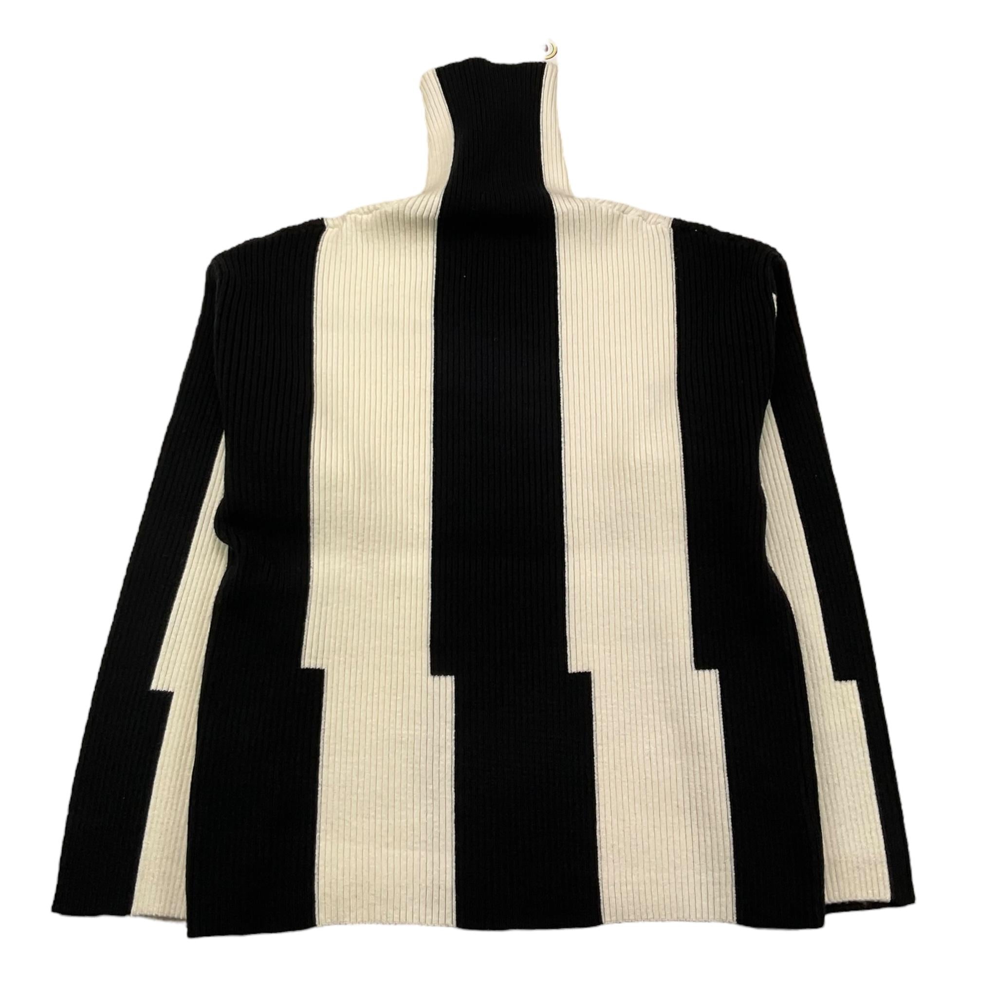 TO be too maglia collo alto bicolorw Panna/nero per Bambina TFJ24M517 PANNA/NERO TO be too