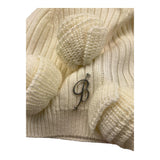 MISS BLUMARINE cappello tinta unita con rose Panna per Bambina IF3182 PANNA MISS BLUMARINE