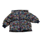 MOSCHINO giubbino tinta unita logato con zip e cappuccio Blu per Neonato MUS031 BLU MOSCHINO