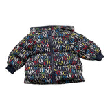MOSCHINO giubbino tinta unita logato con zip e cappuccio Blu per Neonato MUS031 BLU MOSCHINO