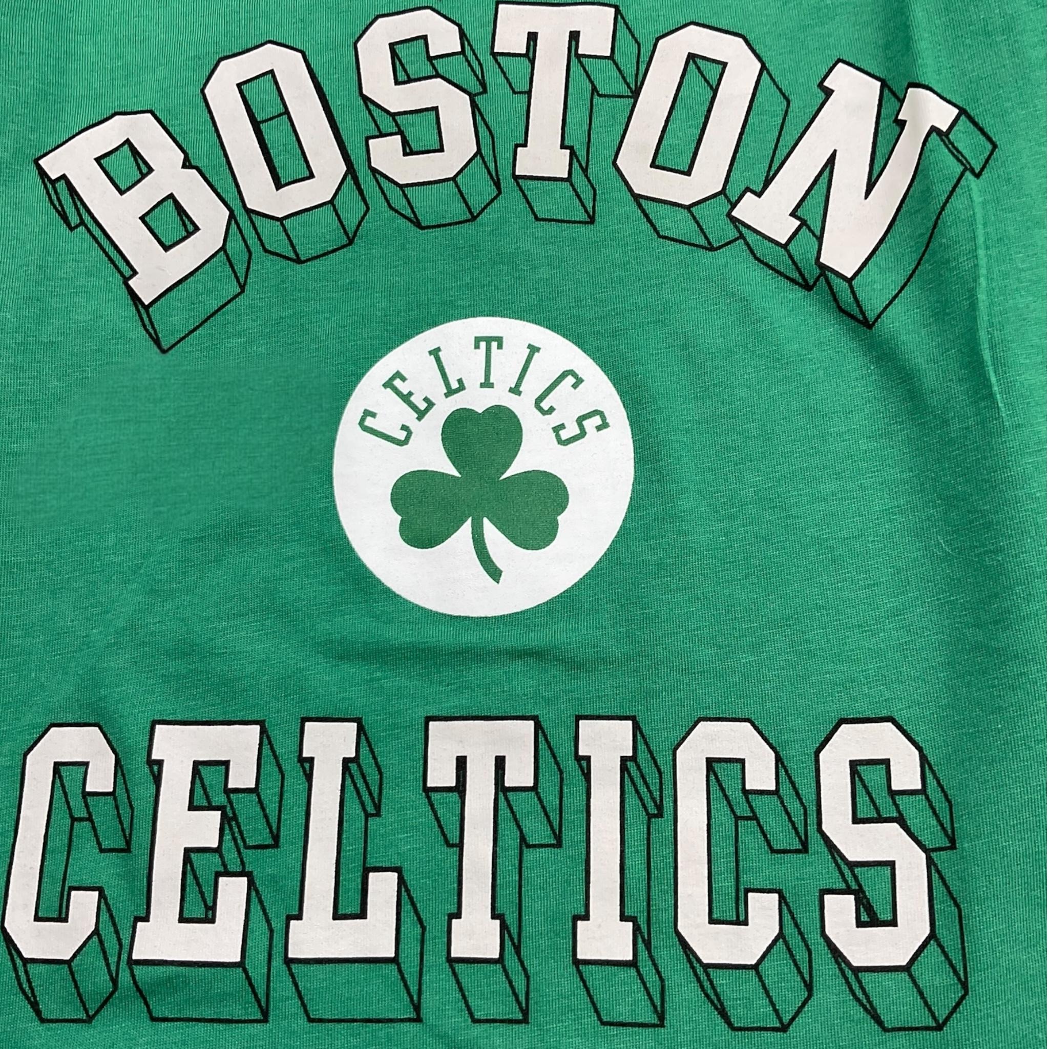 NBA shirt girocollo tinta unita con stampa Verde per Bambino EK2B7BDMJB04 VERDE NBA