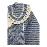 LOUISE MISHA giacca tinta unita con bottoni e ricami Azzurro per Bambina GRIW24JO242 AZZURRO LOUISE MISHA
