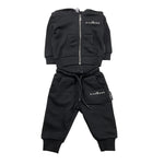 JOHN RICHMOND completo 2pz tinta unita felpa-pantalone Nero per Neonato RIA25007CF NERO JOHN RICHMOND