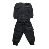 JOHN RICHMOND completo 2pz tinta unita felpa-pantalone Nero per Neonato RIA25007CF NERO JOHN RICHMOND