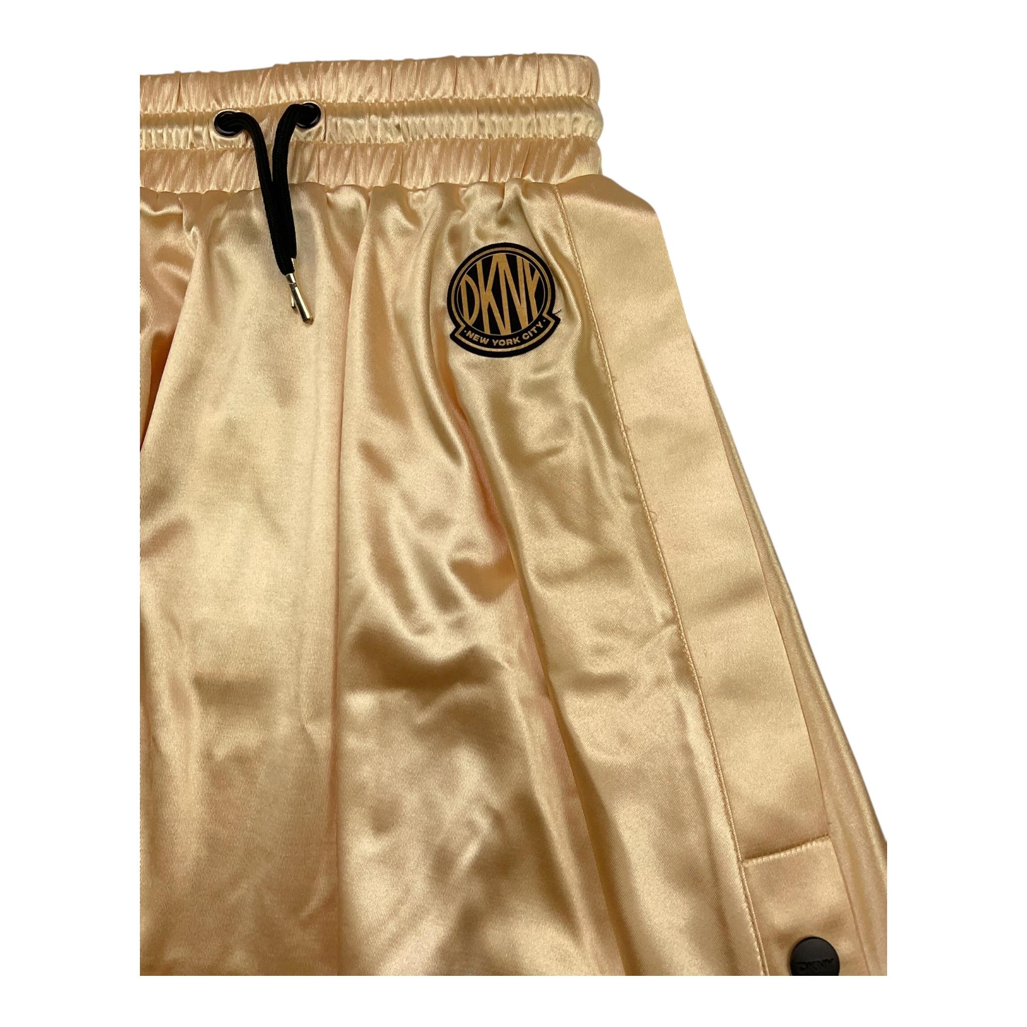 DKNY gonna tinta unita con elastico in vita Giallo per Bambina D60216 GIALLO DKNY