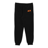 SUN68 pantalone tuta tinta unita con logo Nero per Neonato F44345 NERO SUN68