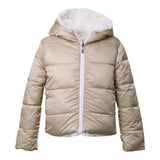 SUNS giubbino tinta unita reversibile in pelliccia Panna per Bambina GBS5355D PANNA SUNS